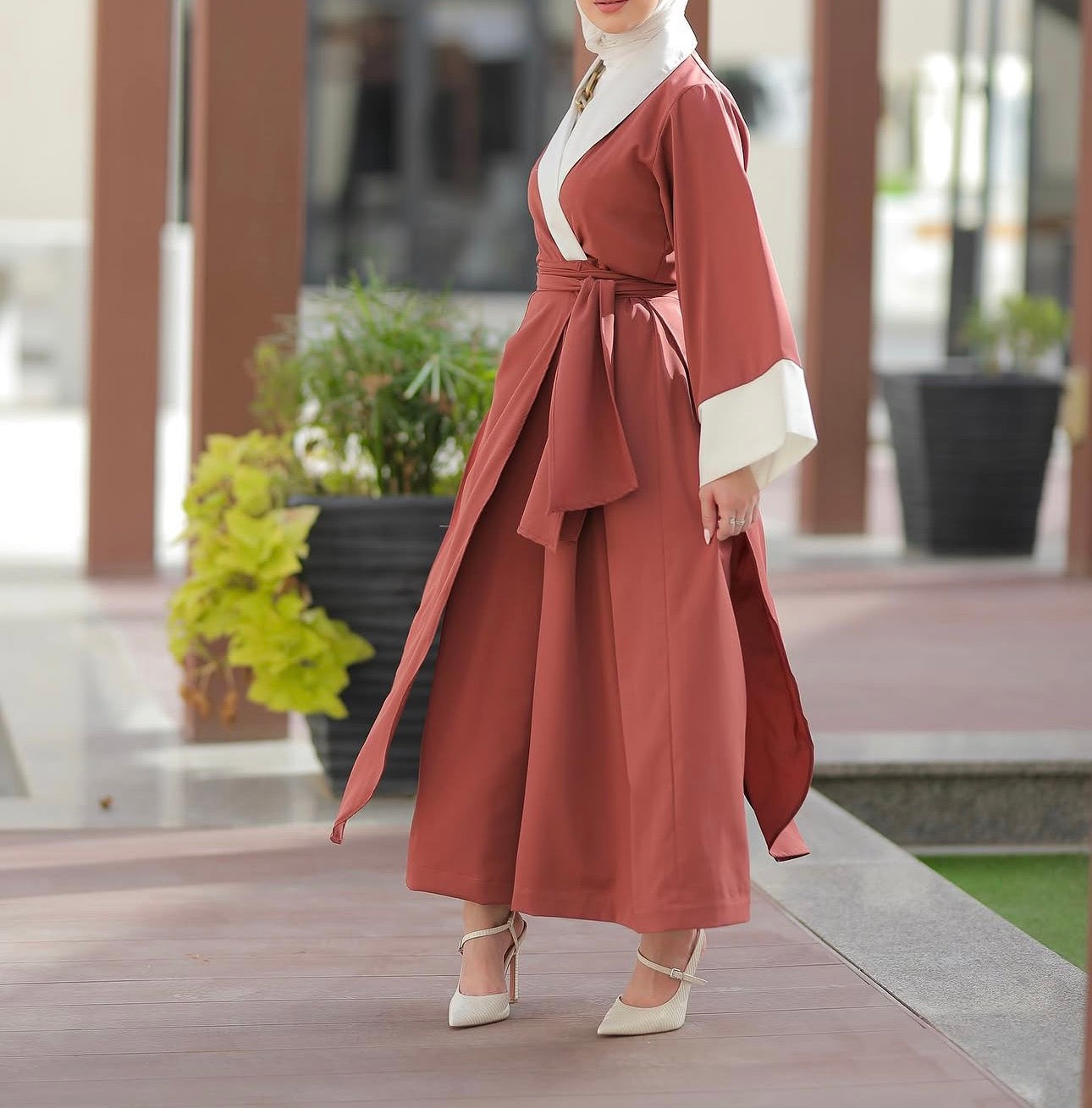 👉 Orlina Modest Jumpsuit – Elegant Blazer Style