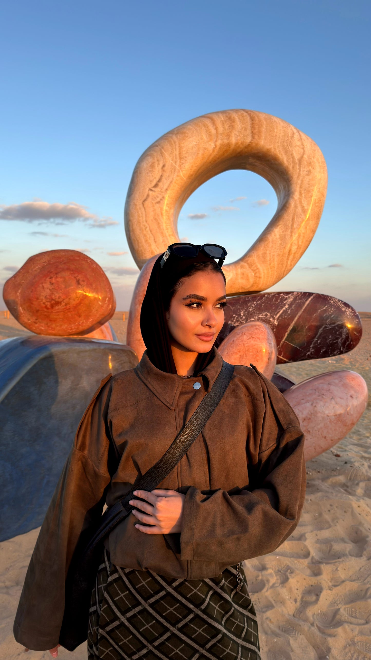 Olive Oversized Suede Jacket