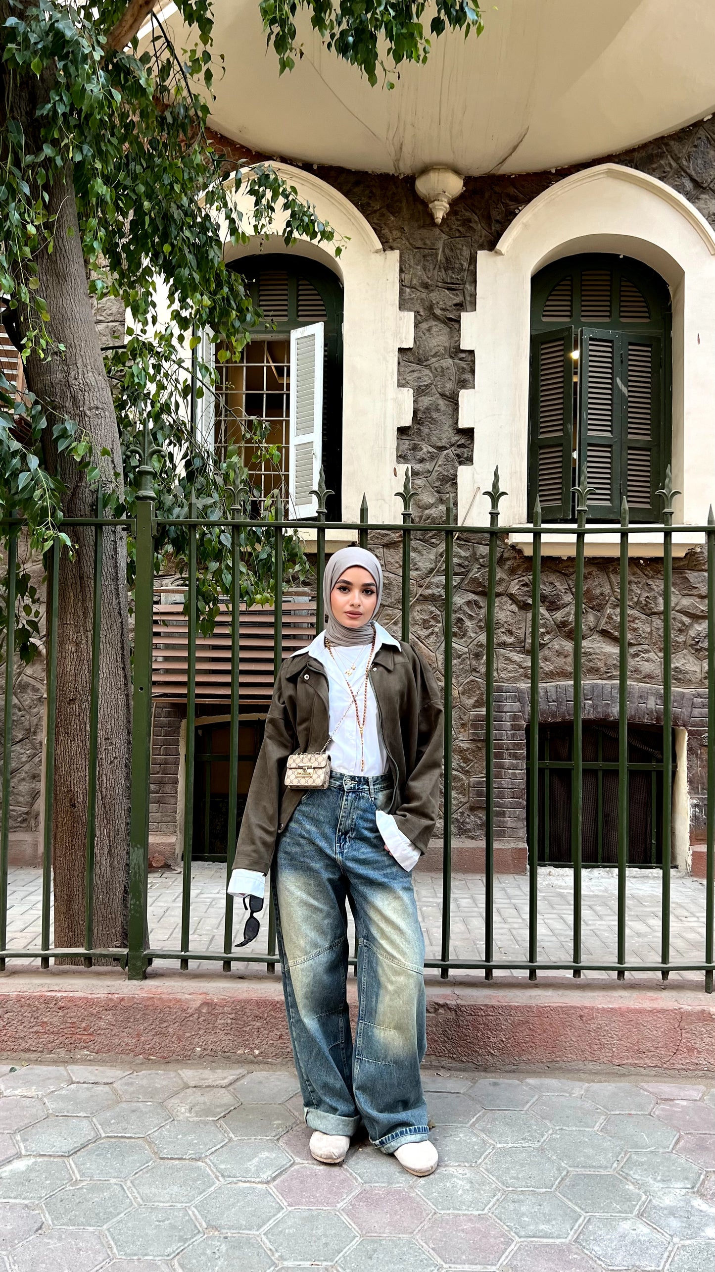 Olive Oversized Suede Jacket